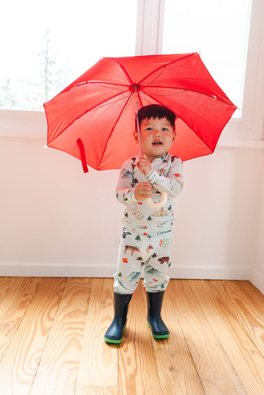 Kids Long Sleeve Pajama - Canada All Over Print