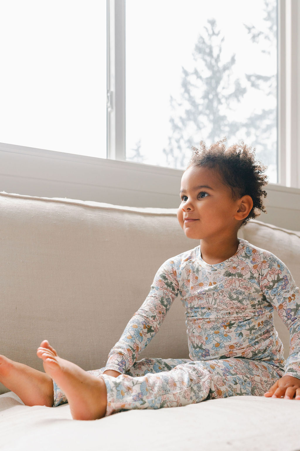 Kids Long Sleeve Pajama - English Garden