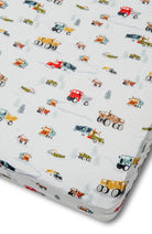 Muslin-Fitted-Crib-Sheet-Happy-Trucks-1