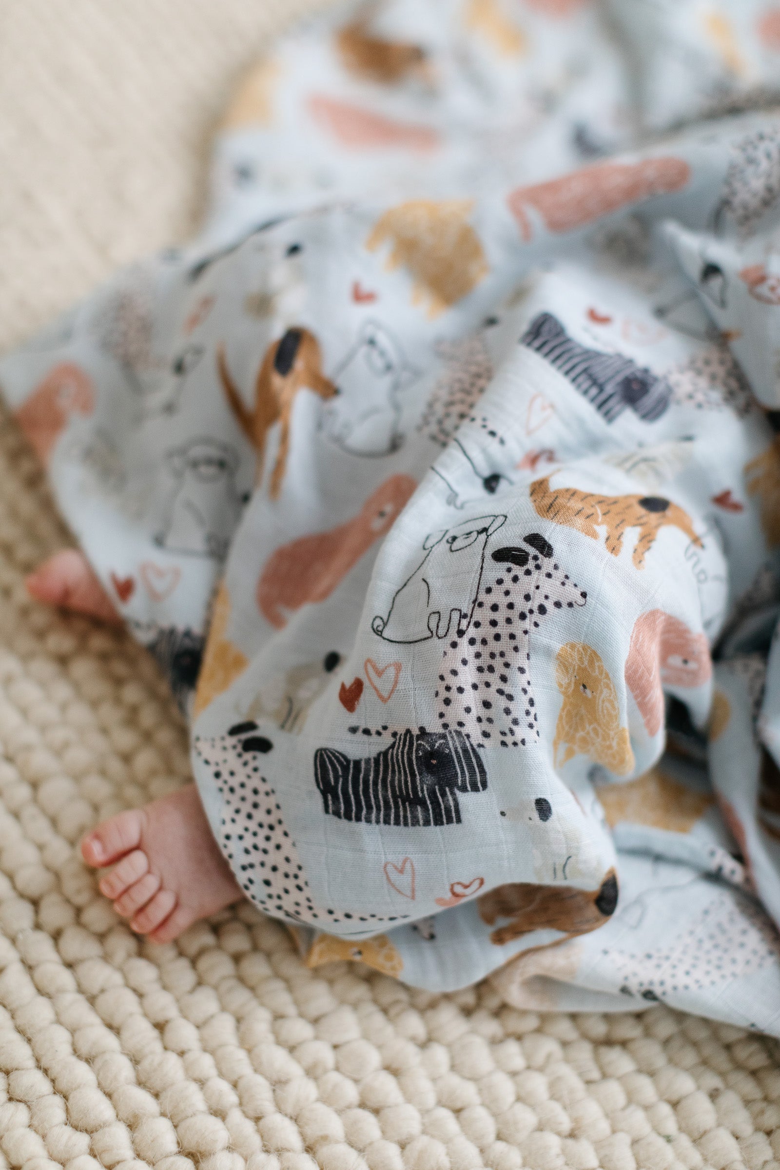 Muslin-Swaddle-Honey-Puppies-2