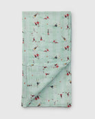 Loulou Lollipop bamboo cotton muslin swaddle blanket in The Beautiful Game — front view on white background