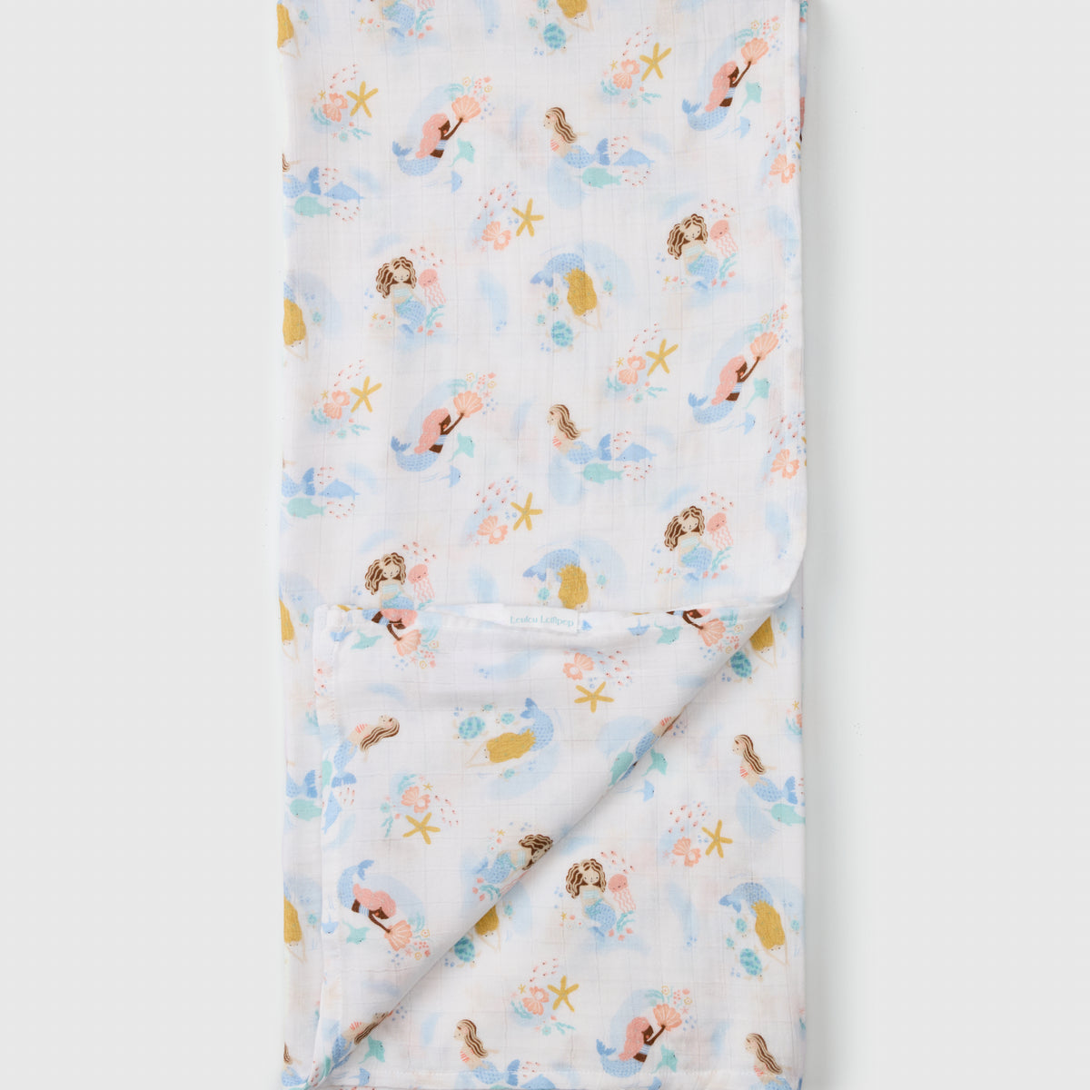 Muslin Swaddle Blanket — Mermaids