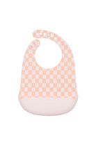 Silicone-Bib-Printed-Pink-Checkerboard-1