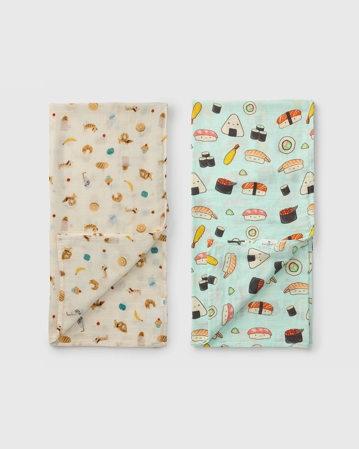 Swaddle Bundle - French Breakfast & Sushi
