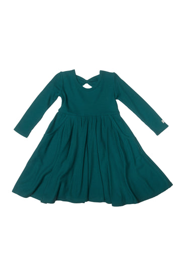 Waffle Long Sleeve Skater Dress