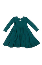 Waffle-Long-Sleeve-Skater-Dress-Peacock-4