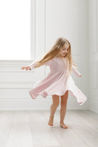 Waffle-Long-Sleeve-Skater-Dress-Blush-Pink-1