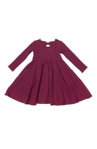 Waffle-Long-Sleeve-Skater-Dress-Sugar-Plum-1