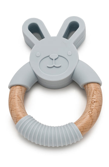Pink Wooden Teether Rattle – Mike&Jewls